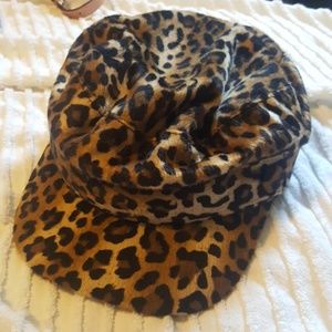 Leopard Print Hat NWT